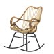 BLOOMINGVILLE Reine gyngestol, m. armln - natur rattan og sort metal