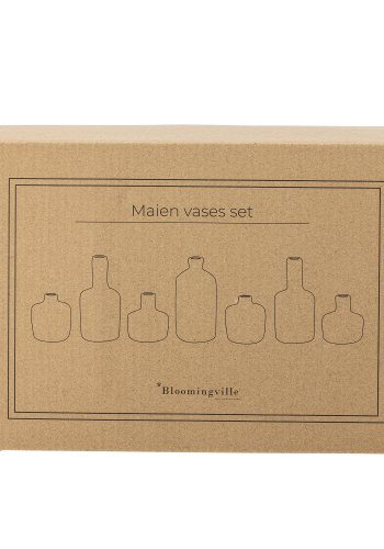 BLOOMINGVILLE Maien Vase, Brun, Stentj