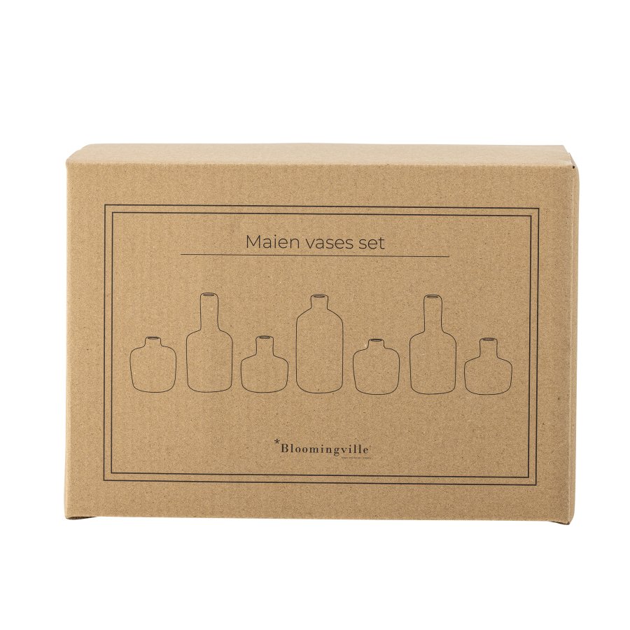 BLOOMINGVILLE Maien Vase, Brun, Stentj