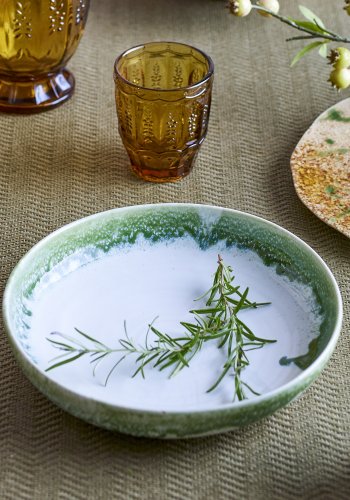 CREATIVE COLLECTION Prim Serveringsfad, Grn, Stentj