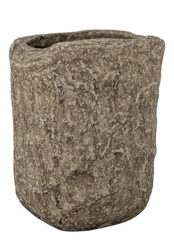 BLOOMINGVILLE Janay dekorationsvase, rektangulr - brun papmache (H:52)