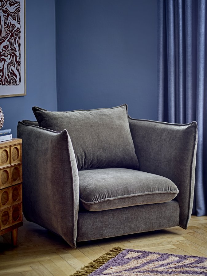 BLOOMINGVILLE Austin loungestol, m. armln - grn genanvendt polyester og sort nylon