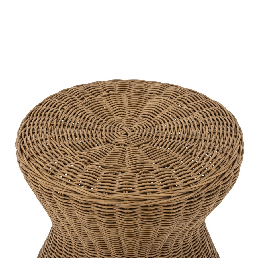 BLOOMINGVILLE Roccas udendrs sofabord, rund - brun polyrattan (53)