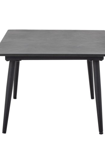 BLOOMINGVILLE Pavone udendrs sofabord, rektangulr - sort fibercement/metal (90x60)