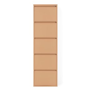 SPINDER DESIGN BILLY 5 skoskab, m. 5 lger - clay terra stl