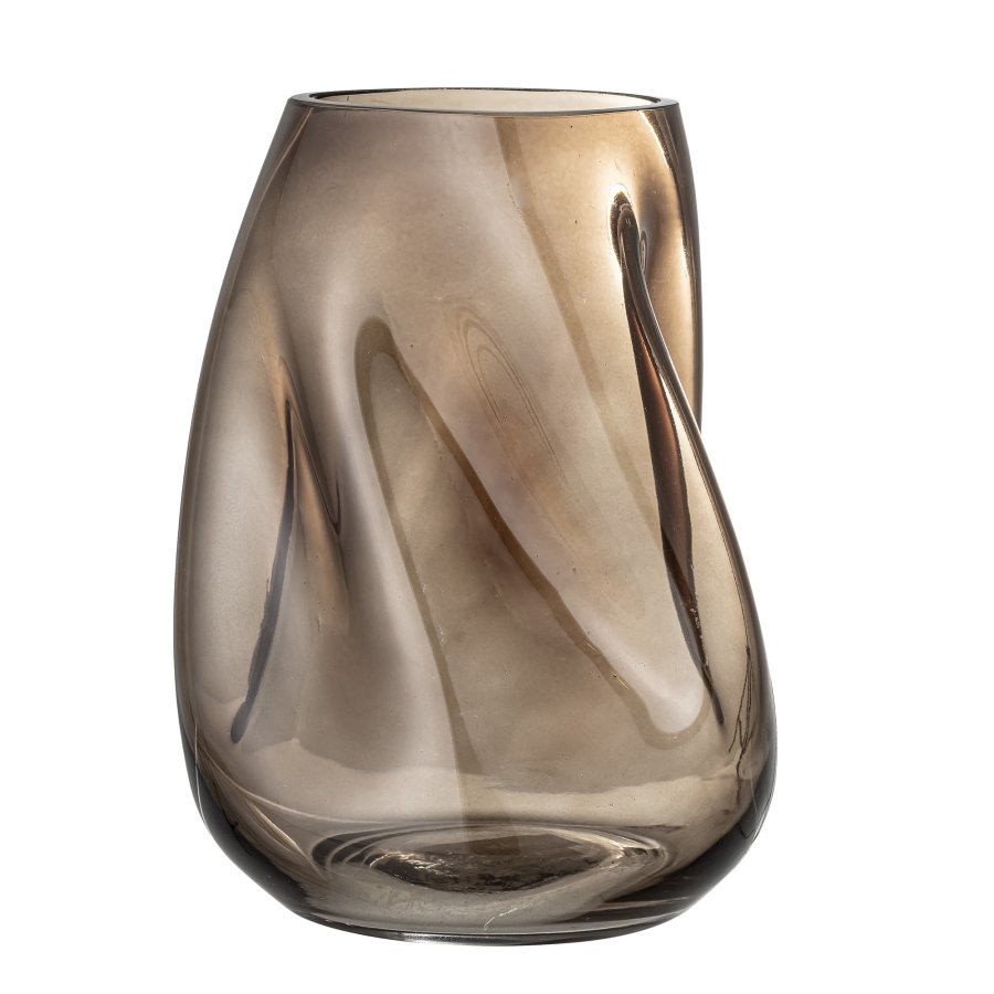 BLOOMINGVILLE Ingolf Vase, Brun, Glas
