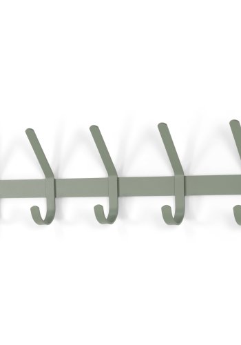 SPINDER DESIGN Dexter 5 knagerkke, m. 5 knager - stvet grn stl