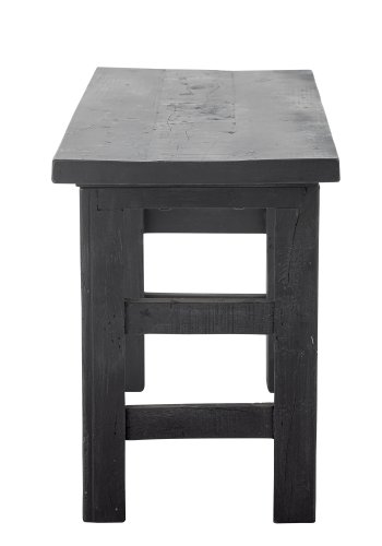 BLOOMINGVILLE Riber bnk, rektangulr - sort genanvendt tr (102x32)