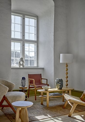 BLOOMINGVILLE Giacoma Gulvlampe, Natur, Gummitr