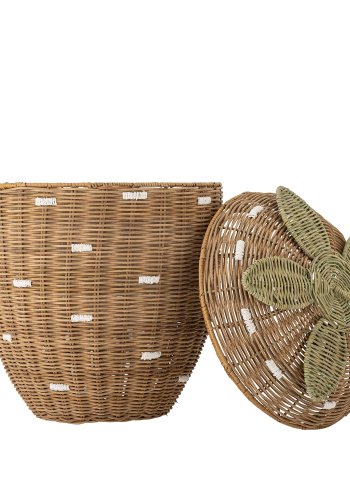 BLOOMINGVILLE MINI Pelino Kurv m/lg, Brun, Rattan