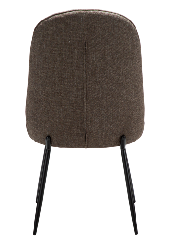 DANFORM Utopia spisebordsstol, hj ryg - Major brun boucléstof og sort stl