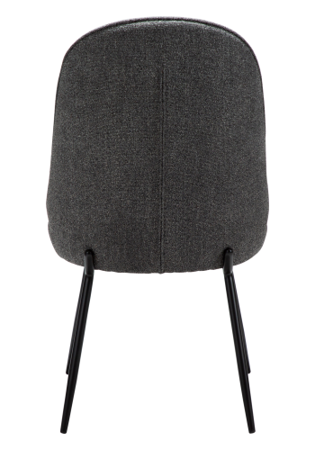 DANFORM Utopia spisebordsstol, hj ryg - pebble gr boucléstof og sort stl