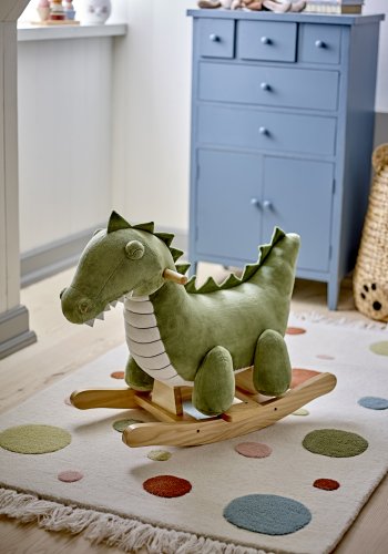 BLOOMINGVILLE MINI Arnie Rocking Toy, Crocodile, Grn, Polyester