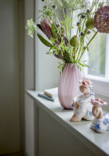 BLOOMINGVILLE Ennis Vase, Rosa, Glas