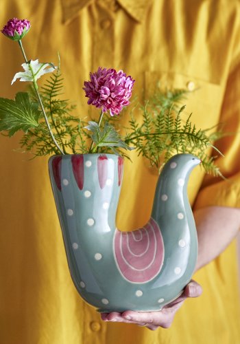 BLOOMINGVILLE Trudy Vase, Grn, Stentj