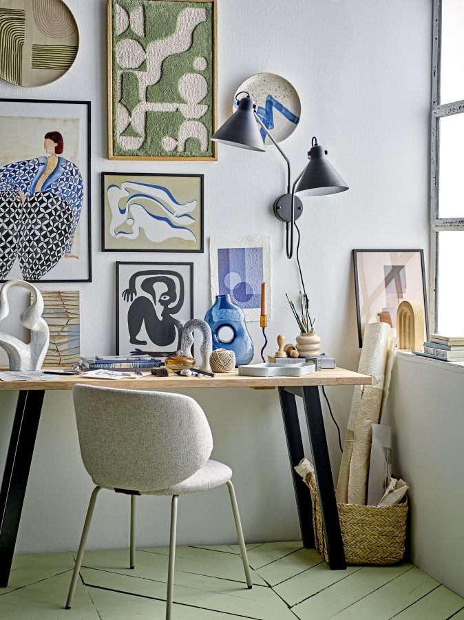 BLOOMINGVILLE Amica serveringsfad, rund - rosa stentj (39)