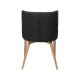 DAN-FORM Vetro lnestol - sort stof og natur egetr