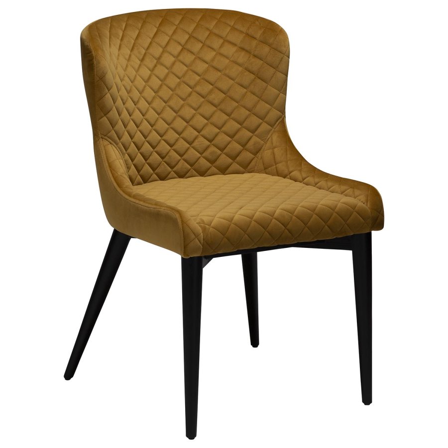 DAN-FORM Vetro lnestol - bronze velour og sort egetr