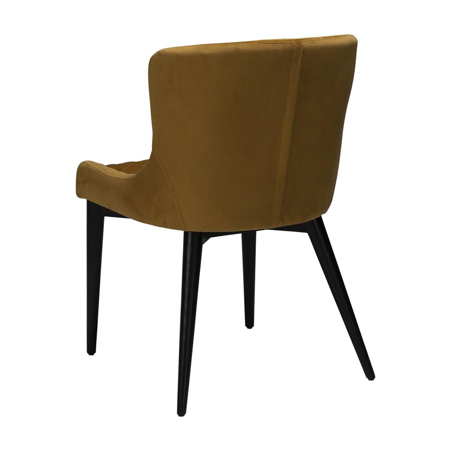 DAN-FORM Vetro lnestol - bronze velour og sort egetr