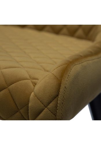 DAN-FORM Vetro lnestol - bronze velour og sort egetr