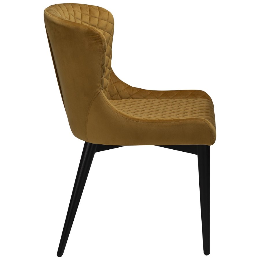 DAN-FORM Vetro lnestol - bronze velour og sort egetr