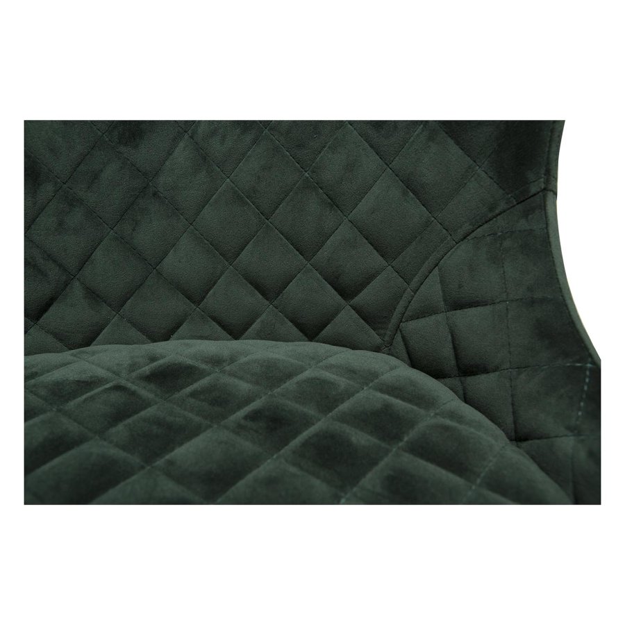 DAN-FORM Vetro lnestol - grn velour og natur egetr