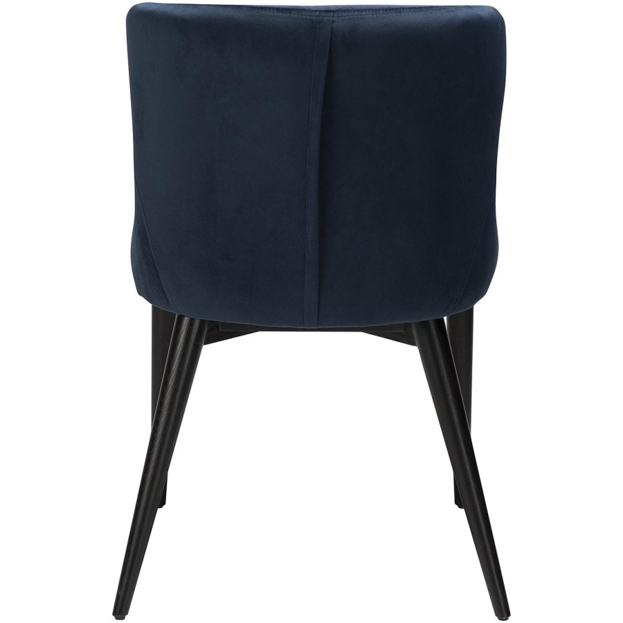 DAN-FORM Vetro lnestol - bl velour og sort egetr