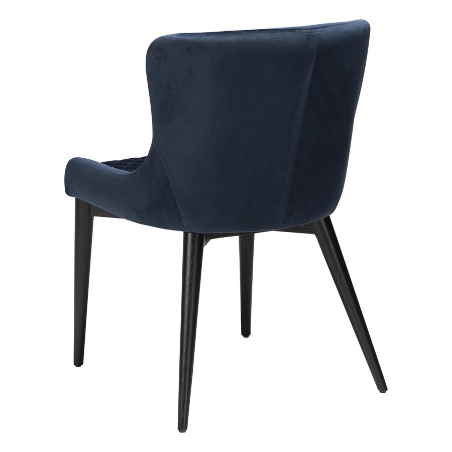 DAN-FORM Vetro lnestol - bl velour og sort egetr