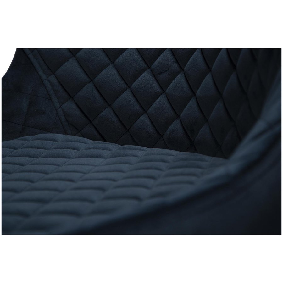 DAN-FORM Vetro lnestol - bl velour og sort egetr