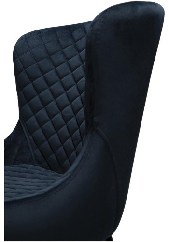 DAN-FORM Vetro lnestol - bl velour og sort egetr