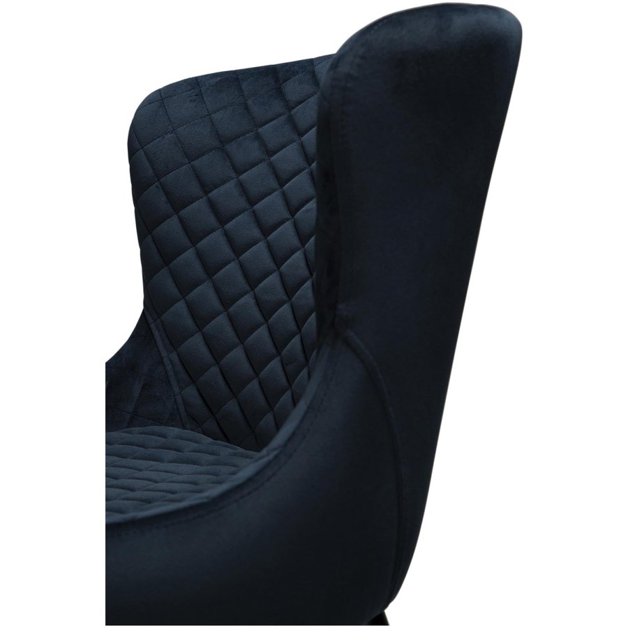 DAN-FORM Vetro lnestol - bl velour og sort egetr