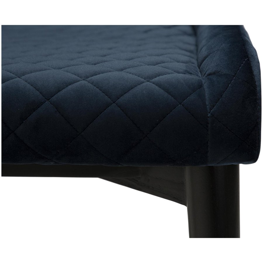 DAN-FORM Vetro lnestol - bl velour og sort egetr