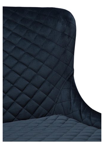 DAN-FORM Vetro lnestol - bl velour og sort egetr