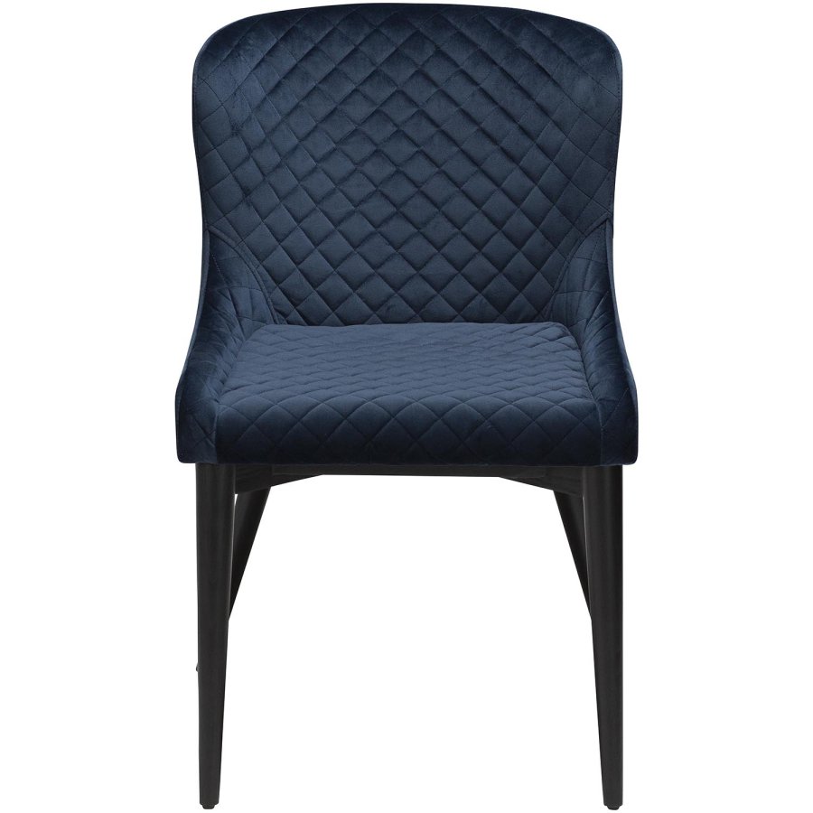 DAN-FORM Vetro lnestol - bl velour og sort egetr