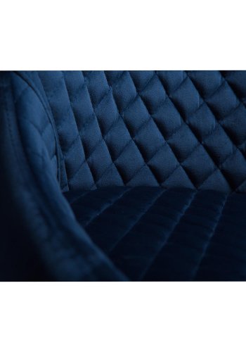 DAN-FORM Vetro lnestol - bl velour og natur egetr