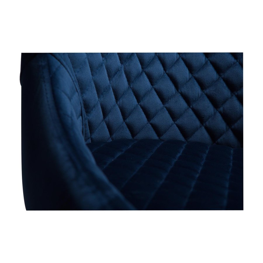 DAN-FORM Vetro lnestol - bl velour og natur egetr