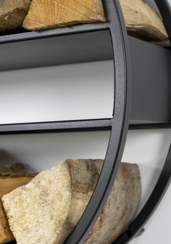 SPINDER DESIGN Timber Tumbler M brndeholder, vghngt, rund - sort stl (100)