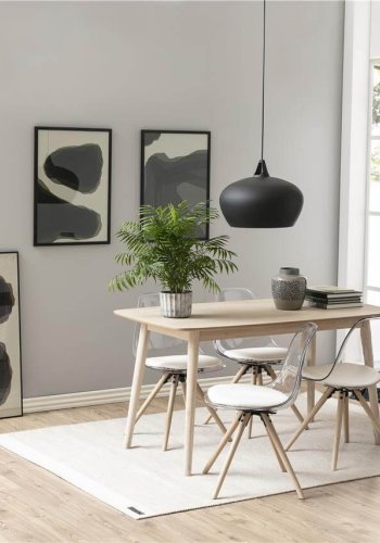 ACT NORDIC Nagano spisebord - hvidpigmenteret egetr