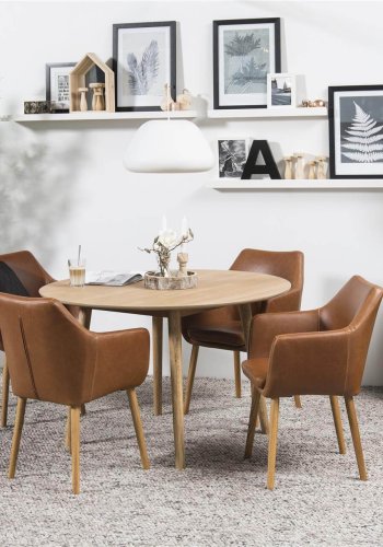 ACT NORDIC Nagano spisebord - eg, rundt (:120)