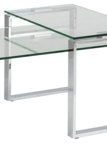 ACT NORDIC Katrine sofabord - Klar glas og metal