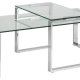 ACT NORDIC Katrine sofabord - Klar glas og metal