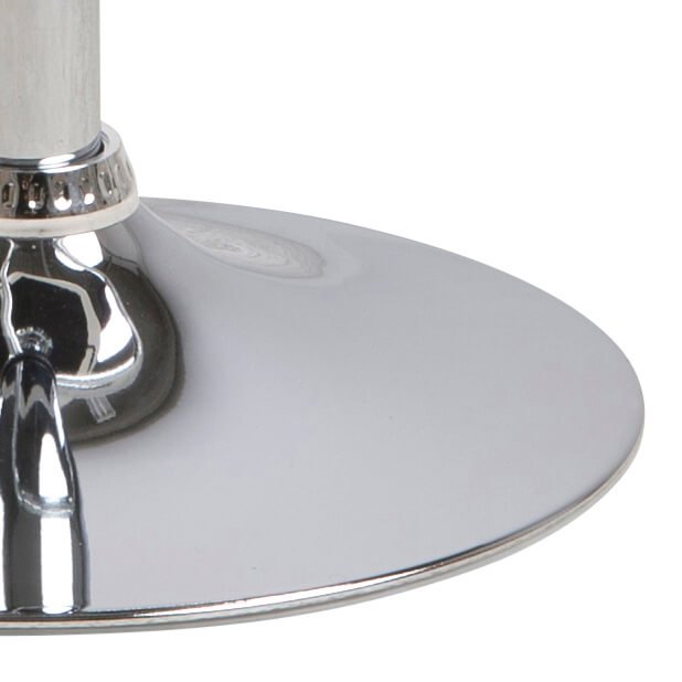 ACT NORDIC Grace barstol - sort/hvid lder PU, metalstel, m. trompetfod