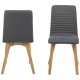ACT NORDIC Arosa spisebordsstol - antracitgr stof, tr ben