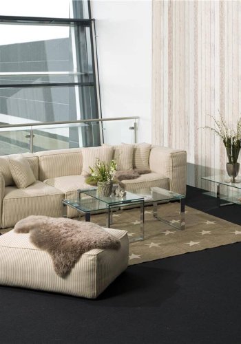 ACT NORDIC Katrine sofabord - Klar glas og metal