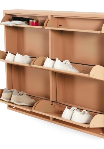 SPINDER DESIGN BILLY 6 skoskab, m. 6 lger - clay terra stl