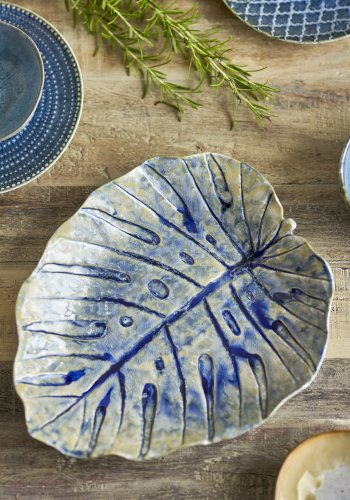 CREATIVE COLLECTION Rowan Serveringsfad, Bl, Stentj