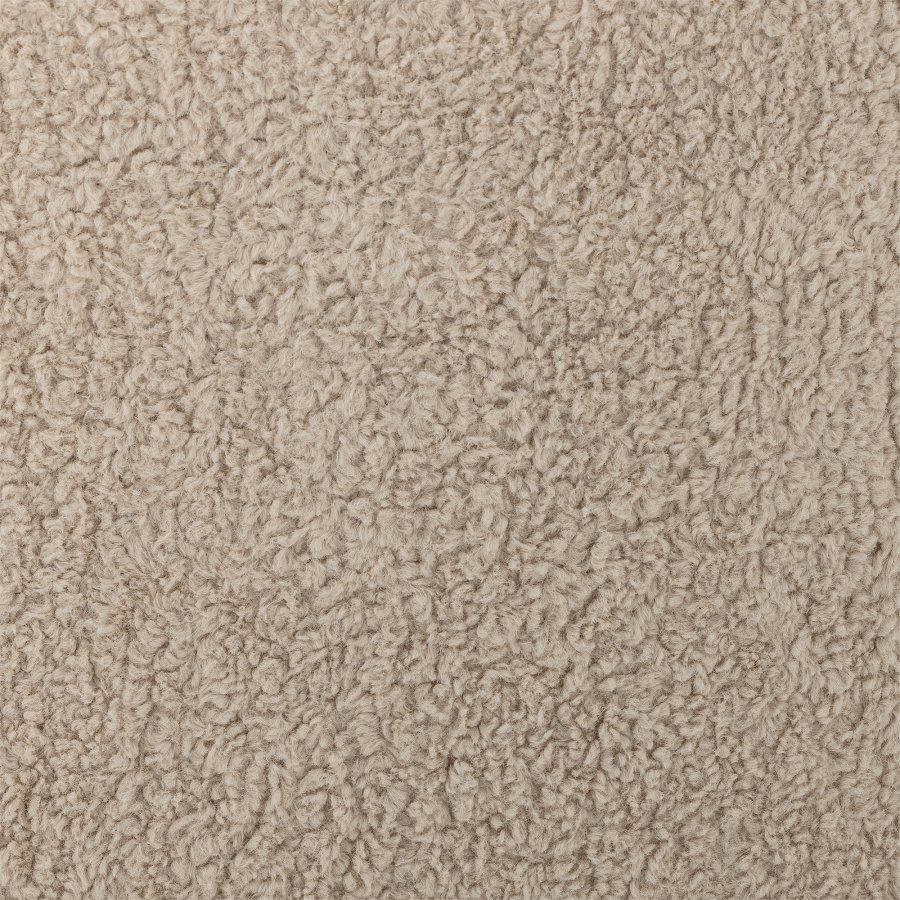 BLOOMINGVILLE Camino loungestol - natur stof og brun gummitr