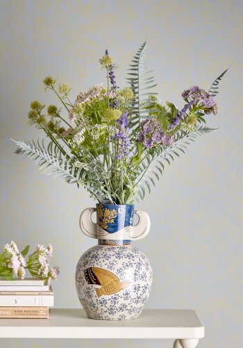 BLOOMINGVILLE Hezha Vase, Bl, Stentj