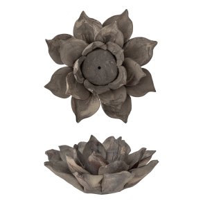 CREATIVE COLLECTION Eira Fyrfadsstage, Brun, Stentj