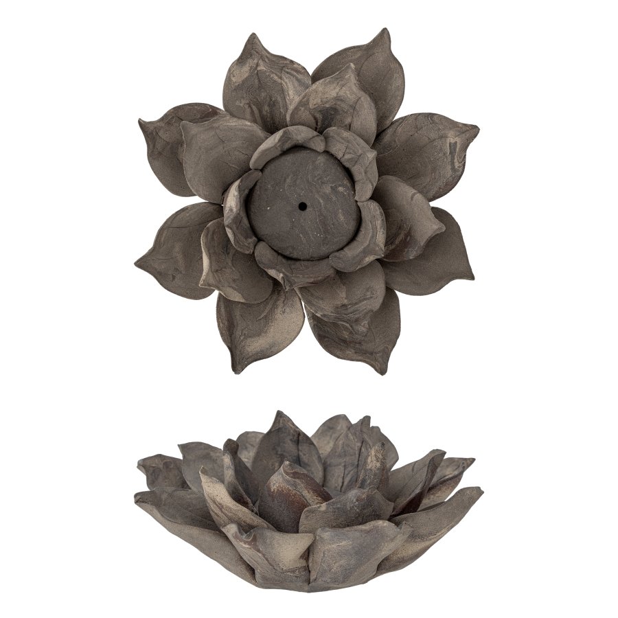 CREATIVE COLLECTION Eira Fyrfadsstage, Brun, Stentj